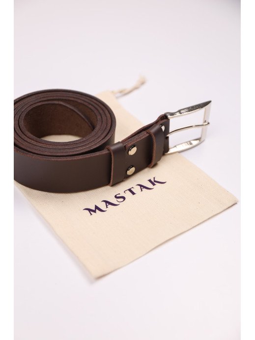 Коричневий чоловічий шкіряний ремінь 