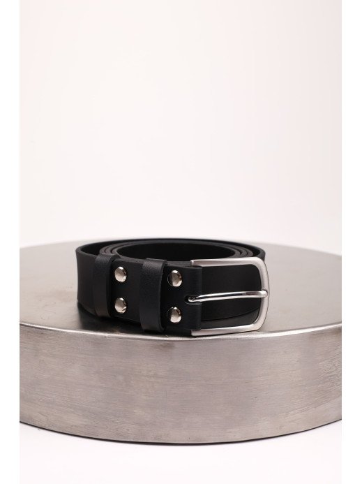 Чорний чоловічий шкіряний ремінь лімітована колекція Чорний чоловічий шкіряний ремінь лімітована колекція