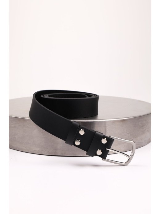 Чорний чоловічий шкіряний ремінь лімітована колекція Чорний чоловічий шкіряний ремінь лімітована колекція