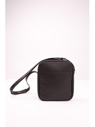 Чоловіча сумка "Ритм" формат M коричнева шкіряна
