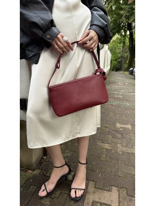 Жіноча сумка "Рима" темно-червона