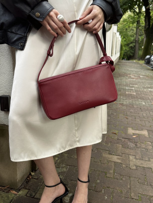 Жіноча сумка "Рима" темно-червона