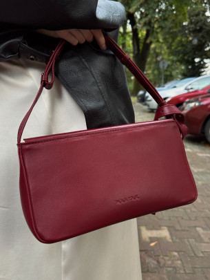 Жіноча сумка "Рима" темно-червона