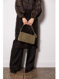 Women's suede bag "Rhyme" green Women's suede bag "Rhyme" green