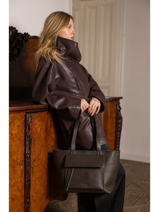 "Соло" коричнева шкіряна жіноча сумка "Соло" коричнева шкіряна жіноча сумка