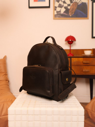 Жіночий шкіряний рюкзак "Порту" у вінтажному коричневому