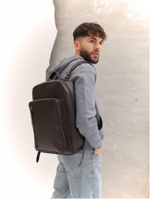 Чоловічий шкіряний рюкзак "Осло" у лімітованому коричневому