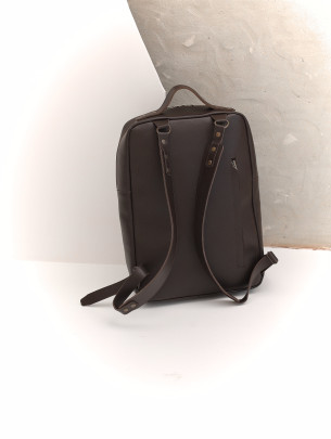 Чоловічий шкіряний рюкзак "Осло" у лімітованому коричневому